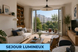 Deux terrasses une vraie piece de vie et le parc a proximite Paris 18e 0 large