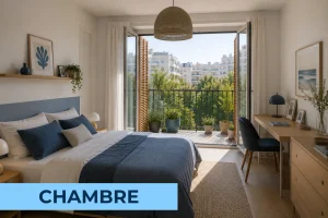 Deux terrasses une vraie piece de vie et le parc a proximite Paris 18e 1 large