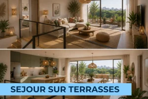 Duplex 4 pieces terrasse et balcon la vie de famille au vert prend de la haut 0 large
